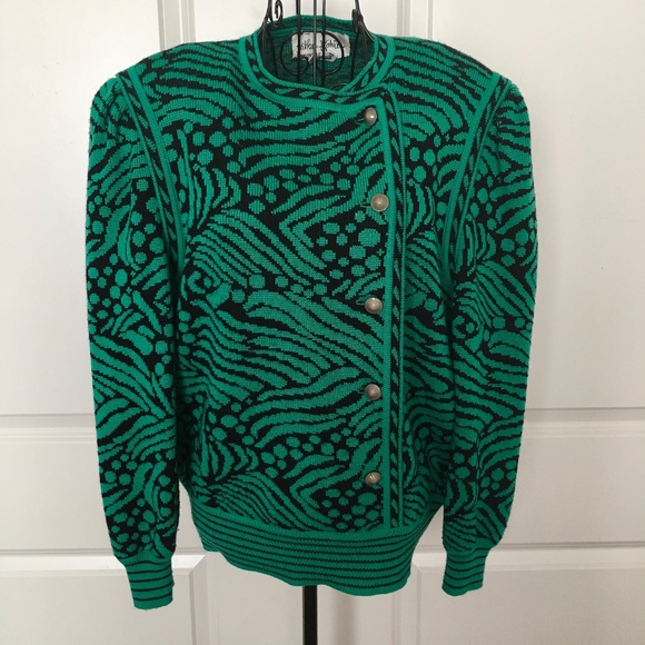 Arthur Kohler Tricoville of London Sweaters - VTG Arthur Kohler London Wool Knit Jacket Sweater